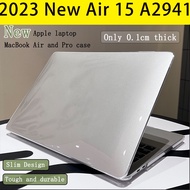 Laptop Case for 2023 Macbook New Air 15 Case 2023 M2 A2941 PC Cover for Mac book Air 15.3 inch Case with free keyboard cover