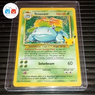VENUSAUR Base Holo Rare 25th Anniversary Kartu Pokemon ENGLISH no JPN charizard blastoise vmax v sr 
