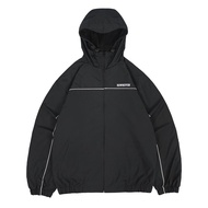[6.6] Rown Division Windbreaker Jacket || Black Anorak Jacket
