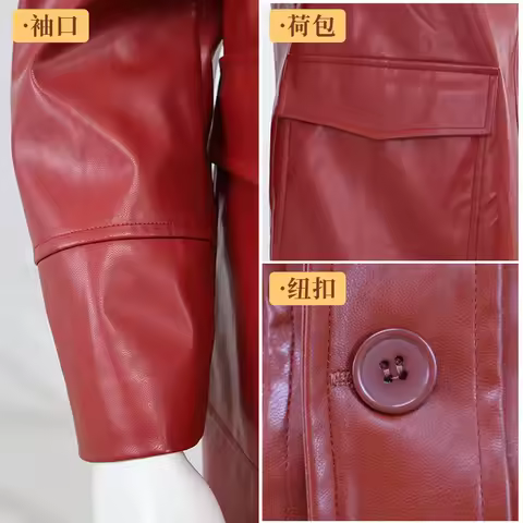 A;3'b\Adults Fight Club Tyler Jacket Cosplay Costume Movie Durden Leather Coat with Shirt Glasses Ha