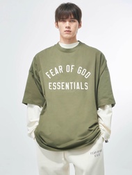 ⚡️ NEW‼️ สีใหม่ ⭐️ เสื้อยืด Essentials ทำจากผ้าฝ้ายเจอร์ซีย์ 100% สกรีน "Fear of God Essentials"