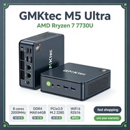GMKtec M5 Ultra AMD Ryzen 7 7730U Windows 11 Pro Dual 2.5G Desktop Computers WiFi 6E BT 5.2 Gaming P