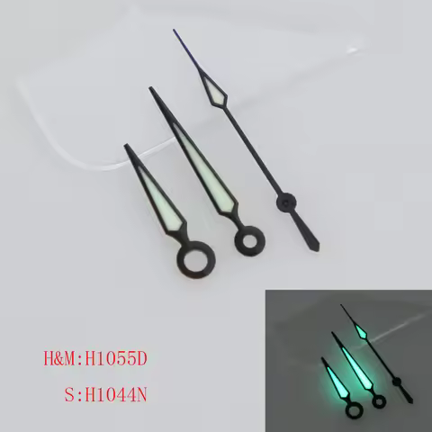 1055 Cut Face Super C3 Green Luminous Fit NH34 35 36 38 70 Automatic Movement SKX007 Watch Hands