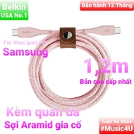 Belkin fast charging cable with Aramid USB Type C to Type C 1,2m 60W super durable Tuan Ha Store