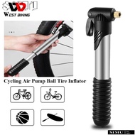 SIMULR MTB Bike Pump Mountain Road Bike Black&Silver Bicycle Accessories Basketball Pump