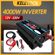 4000W DC 12V To AC 110/220V Power Inverter Charger Converter Adapter Universal Socket Auto Accessori