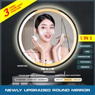 Led circular mirror bathroom mirror with light bathroom mirror wall light Round Led mirror Multifunc