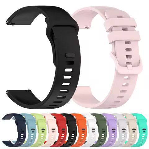 20 22MM Silicone Strap For Amazfit Bip S Smart Watch Band for Amazfit GTS 4 2 mini 3 2E Bracelet Bip