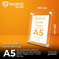 ACRYLIC Frame A5 ACRYLIC Frame A5 2MM LANDSCAPE/ PORTRAIT/