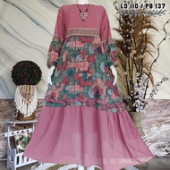 Eliza 2/ Gamis Wanita Terbaru Kekinian / Gamis Elegan / Gamis Premium / Gamis Ceruty babydoll Full F