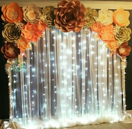 Sewa backdrop photobooth / backdrop paper flower