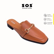 SOS Ladies Korean Style Squared Toe 3cm Mules - 05251238