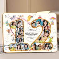 Ready Stock 10th Anniversary Commemorative Photo Frame Anniversary Creative Number Baby Photo 10th A