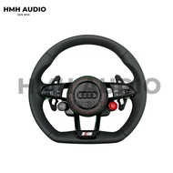 AUDI R8 LEATHER PERMIUM STEERING BOTTOM R8 FOR ALL MODEL AUDI USE A4 A5 A6 B8 B9 C6 C7 Q5 Q7 Q8