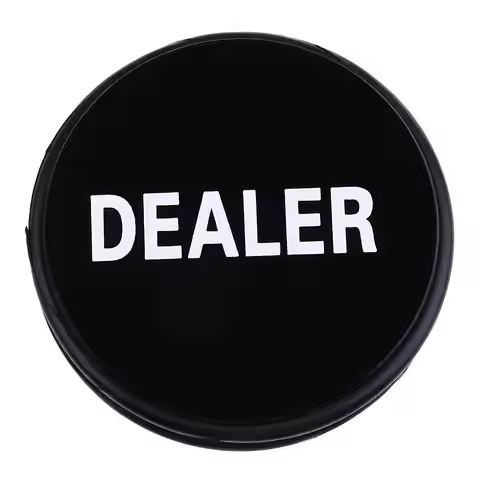 Premium White Dealer Button Card Game Accessory Acrylic Material for Poker Chip Rack and Casino Supp