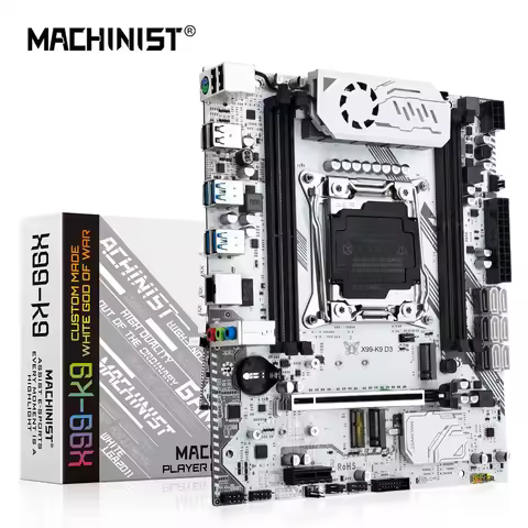 MACHINIST X99 K9 D3 motherboard supports LGA 2011-3 Intel Xeon E5 2666, 2678, 2696 V3 CPU and DDR3 m