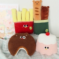 Stuffed Toy Cherry Pudding Chips Mousse Cat Baguette Bear Plush Doll Toy Birthday Valentine Christma