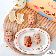 Cute Bear Cookie Press A16 Seal Bag Clear Tray Box Pineapple Mold Cheese Tart Taiwan christmas Tart 