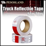 30M Truck Arrow Reflective Tape Safety Warning Marker Sticker Waterproof Strong Paste