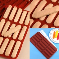 GDLK 【Laguna】Finger Biscuit Silicone Mould15 Cavities Cereal Bars Baking Mould Tiramisu Cake Eclair 