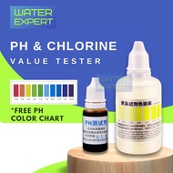pH Tester Chlorine Tester for Water Test Kit Aquarium Kertas pH Paper Strip