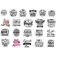 Sarcastic Motivational Quotes Sticker Set