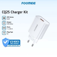 Foomee CQ25 PD25W QC 3.0 Charger Adapter, 25W Quick Charging Charger Cover