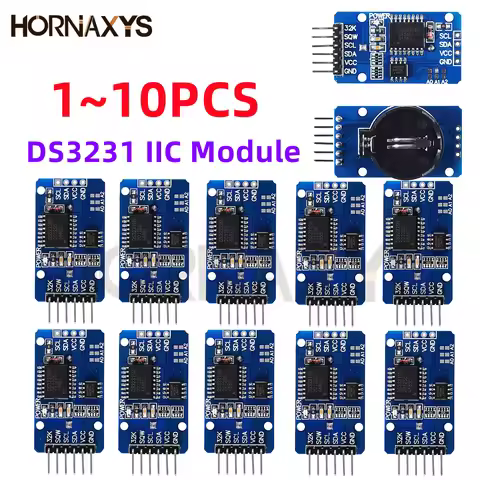 1-10PCS/DS3231 IIC Module Precision Clock Module DS3231SN /DS3231M Memory Real Time 3.3V/5V For Rasp