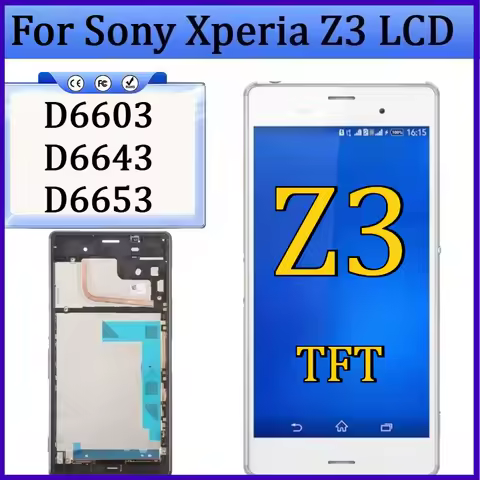 New TFT Screen For Sony Xperia Z3 D6603 D6643 D6653 LCD Display Touch Glass Screen Digitizer for Xpe