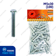 BAUT JP M 5 x 30 MM - SEKRUP SKRUP BAUT JP 5x30 M5 x 30 ISI 100 PCS