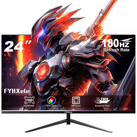 FYHXele 24 inch 1K 180Hz Gaming Monitor IPS 1ms PC Monitor Support 144hz/165hz/180hz AMD Freesync Pr