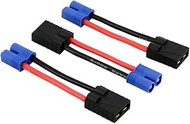 3pcs Male EC3 to Female TRX Traxxas Connector Adapter with 14awg 5cm/2inch Wire(BDHI-07)