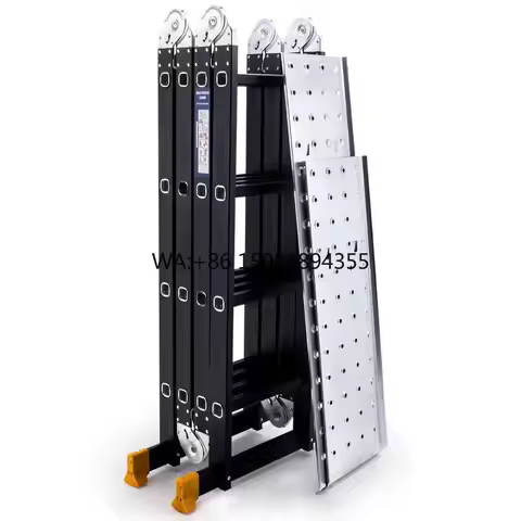 Strong Type Modern Telescopic Multipurpose Herringbone Aluminium Ladder 4x2 4x6 Foldable Platform 20