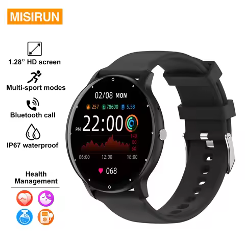 ZL02CPRO 1.28“ Smart Watch Men Sports Fitness Watches Heart Rate Monitor Bluetooth Call IP67 Waterpr