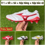 Morelia sala m8 FG V1 soccer shoes (Free socks + bag + brand box + protective box)