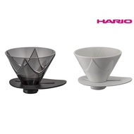 HARIO V60 Single Brew Dripper, MUGEN Coffee Dripper, สำหรับ 1 ถึง 2 ถ้วย, สีขาวเซรามิก, สีดำใส, ผลิตในญี่ปุ่น