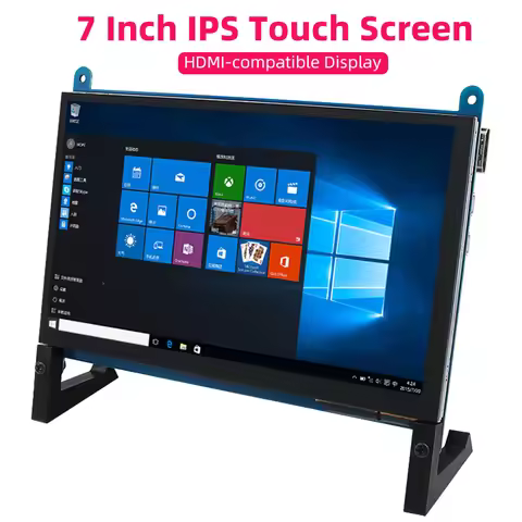 7 Inch Touch Screen 1024*600 IPS Portable Display for Raspberry Pi 5 4B 3B+ 3B Zero HDMI-compatible 