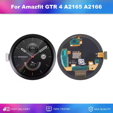 Original AMOLED For Huami Amazfit GTR 4 A2165 A2166 LCD Display Touch Screen Digitizer Assembly For 