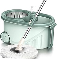 YWAWJ Mop-free Hand-washing Household Wet and Dry Mop Bucket with Spin-drying One Mop Automatic Net Rotating Mop Bucket