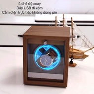 Automatic Rotating Mechanical Watch Box With led Light