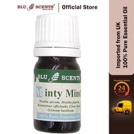 Blu Scents Minty Mind Pure Essential Oil Headache Relief Refreshing