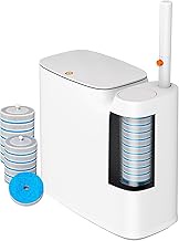 CTIME Bathroom Trash Can with Toilet Brush Set