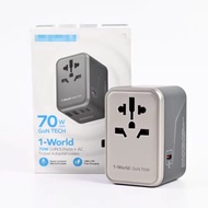 Momax 1-World Universal 5-Port Travel GaN Charger 70W