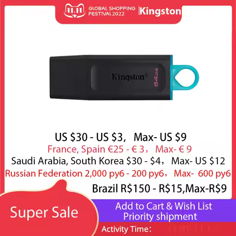 Original Kingston USB Flash Drives 16GB DataTraveler 100 G3 Pen Drive USB 3.0 high speed PenDrives