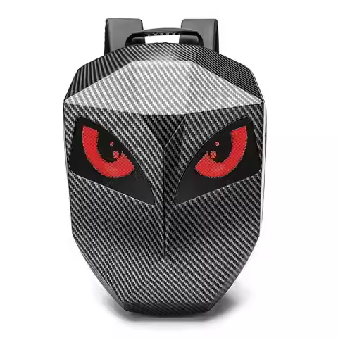 Smart Ironman LED Backpack For Man Woman Motorcycle Helmet Laptop Waterproof Travel School Bag Hards
