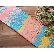 Pastel Color Batik Fabric - Mega Sogan Motif Batik Fabric - Soft Color Batik Fabric - Metered Batik Fabric - Pekalongan Batik Fabric