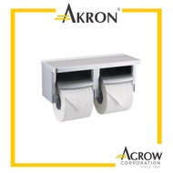 Akron VT-Home VT604-SL02 Double Toilet Paper Holder ABS White Colour (Agrow)