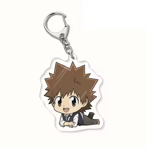 Katekyo Hitman Reborn Anime Keychain Party Favors Gifts Tsuna Hayato Gokudera Keychains Kyoya Hibari