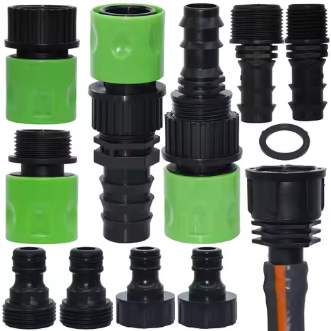 Sprycle 16mm 20mm Hose Quick Connector Nipple EURO 3/4 Inch Male Threaded Pipe Joint for Garden Drip