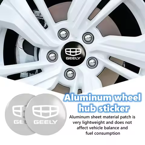 For Geely 4PCS 56mm Car Styling Wheel Center Hub Caps Rim Cover Badge Emblem Sticker Geometry C Tuge